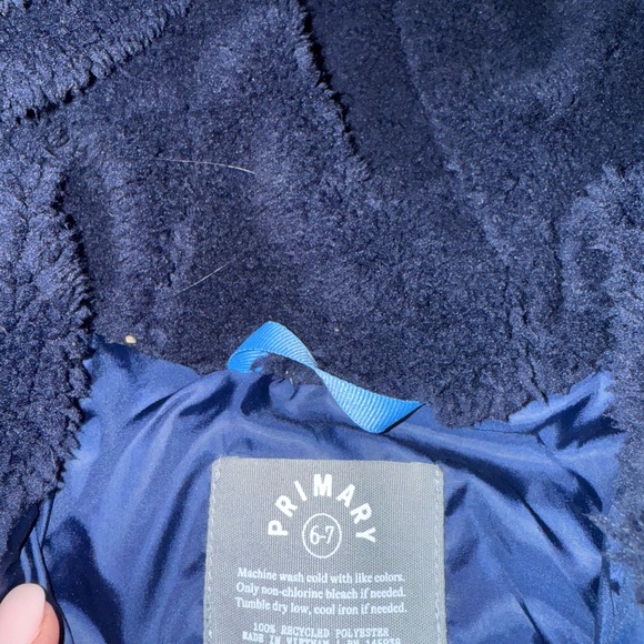 Primary- parka puffer coat and confetti hearts, navy confetti hearts - Picture 6 of 6